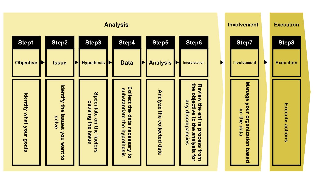 8 steps to data analysis