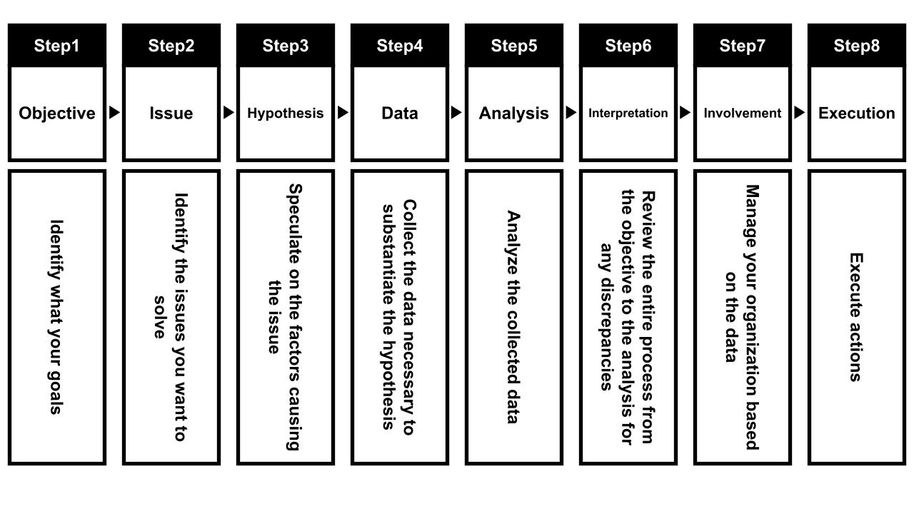 8 steps to data analysis