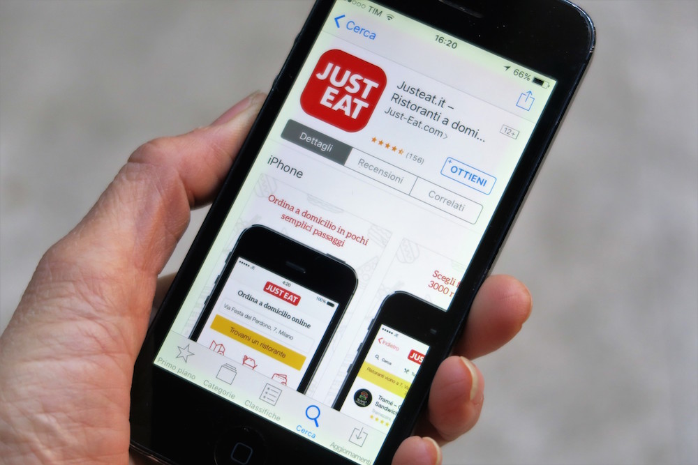 出前サービスブームを象徴して人気のアプリJUST EAT