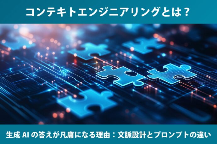 コンテキストエンジニアリングとは？生成AIの答えが凡庸になる理由：文脈設計とプロンプトの違い